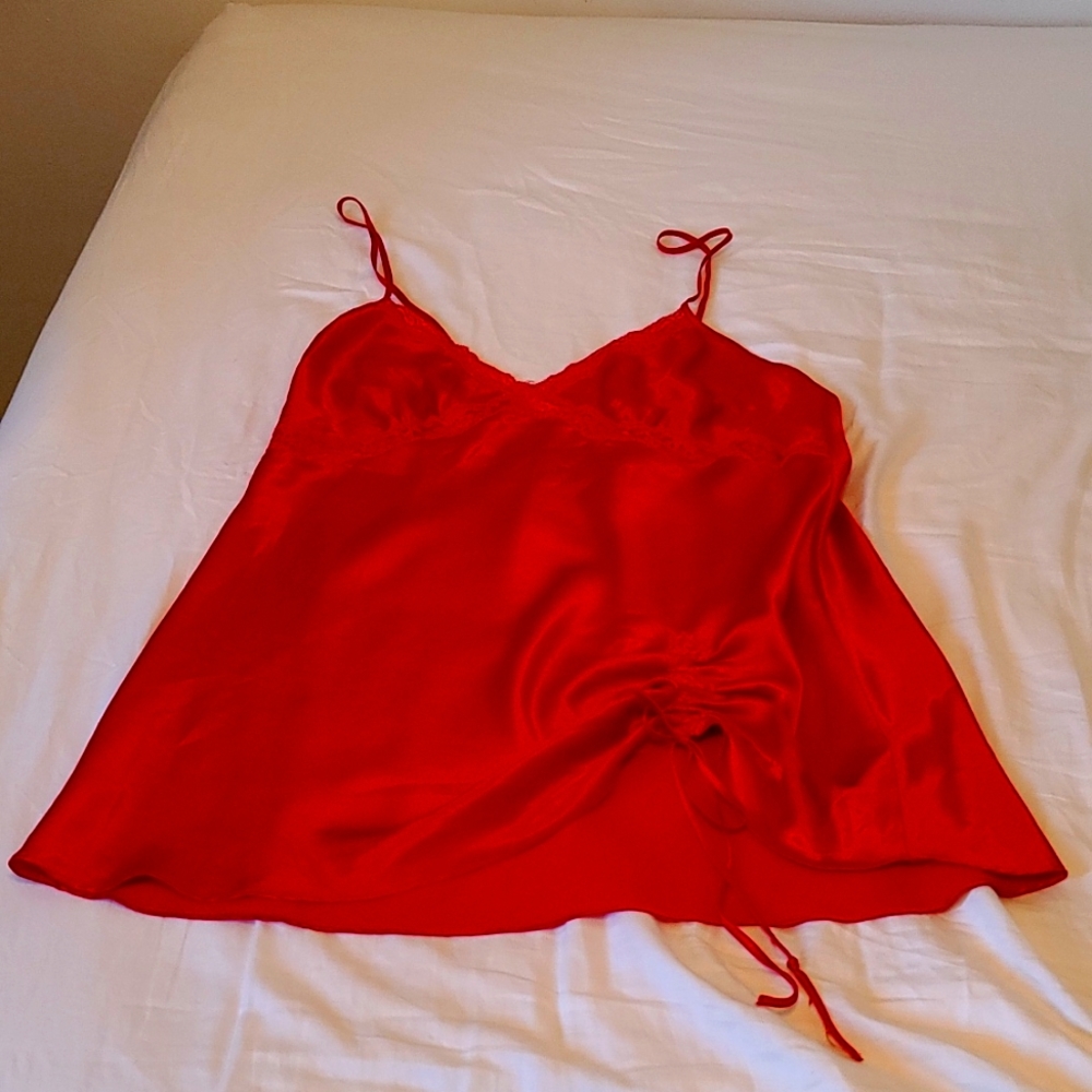 Victoria's Secret Red Chemise with Lace